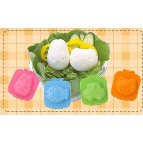 Plastic Egg Mould Hot Sale 2pcs/lot Hand Pressure Poached Egg Mold Styling Tools Cute Sushi Mold Kitchen Accessories Rice Mold