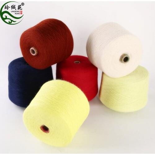Manufacturer wholesale mink wool shuttle yarn hand knitted medium roving mink wool shuttle yarn long wool mink wool yarn
