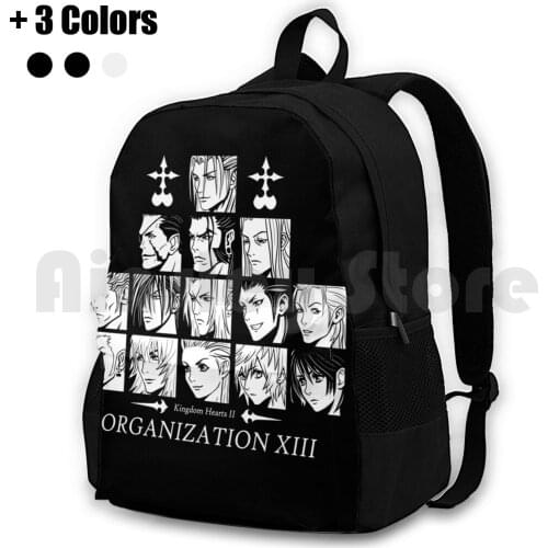 Kingdom Hearts Ii Organization 13 Outdoor Hiking Backpack Riding Climbing Sports Bag Kingdom Hearts Games Men Womens Kids
