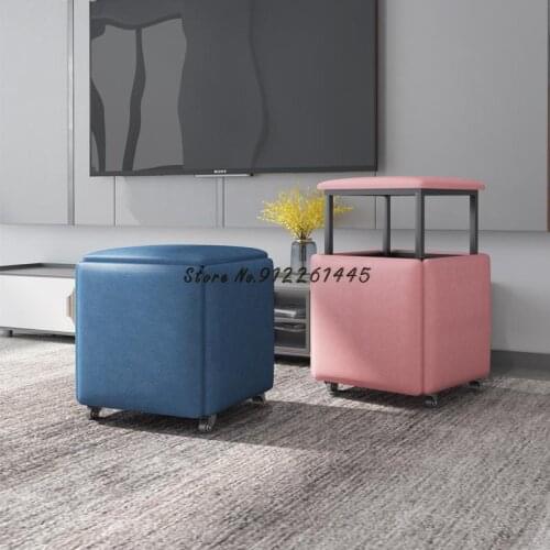 Net red Rubiks cube combined stool household stackable sofa small stool living room tea table multifunctional storage bench