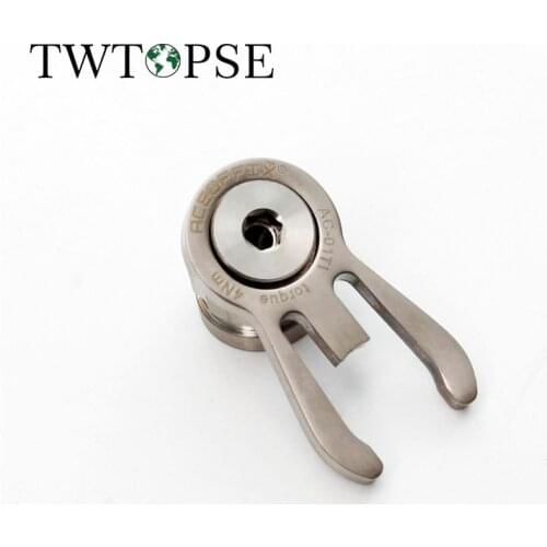 TWTOPSE Titanium Handlebar Catcher For Brompton Folding Bike With Bolt Anti Rust For Handlebar Ti Catcher Bolt Accessories Part