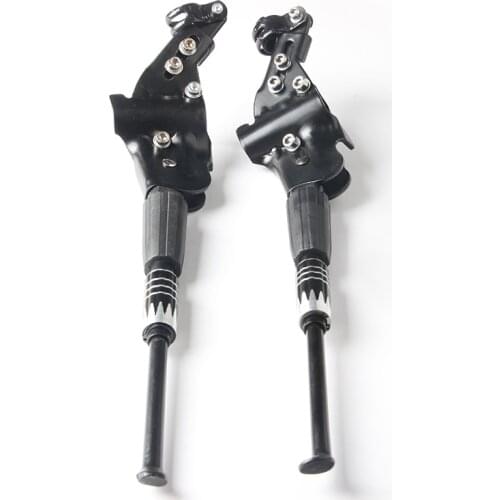 Bicycle Adjustable Foot Support Aluminum Alloy Side Rear Kick Stand Bike Cycling Side Replacement Kickstand Suit for 24 28inch