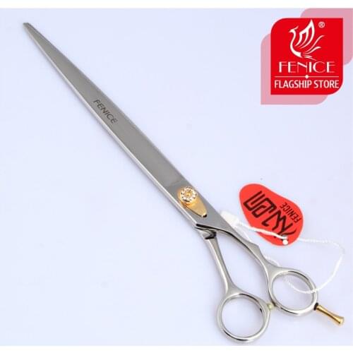 Fenice high-end 10 inch Professional pet scissors for dog grooming scissors cutting straight shears