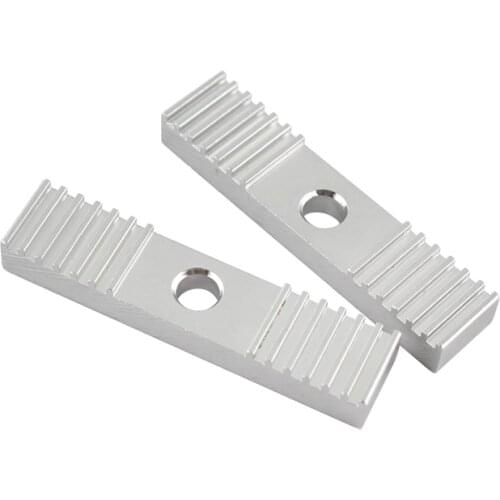 2pcs aluminum Alloy Tooth pitch 2mm Aluminum sheet Reprap GT2 Timing Belt Fixing Piece Clamp Fixed Clip 9*40mm CNC For Printer