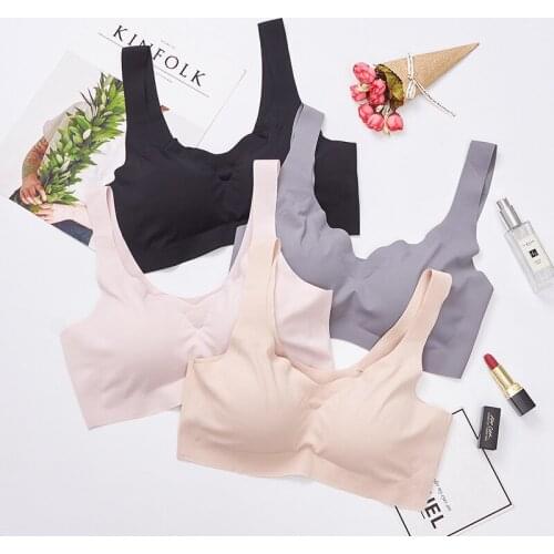 Women Breathable Padded Yoga Bra With Fixed Strap Athletic Gym Running Seamless Fitness Vest Sport sleep Bra Tops for women