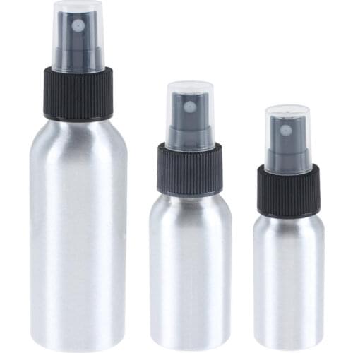 1Pc 30/50/100ml Aluminum Bottle Mice Spray Bottle Fine Mist Aluminum Refill Travel Bottle Essential Oil Spray Bottles Good Thing