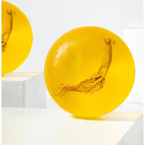 1PC Ginseng Soap Sophora Sophora Soap Facial Cleansing Psoriasis Eczema Anti-fungal Moisturizing Bath Whitening