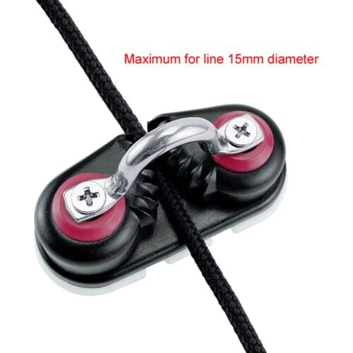 2 Row Ball Bearing Cam Cleat with Leading Ring Pilates Equipment Boat Fast Entry Rope Wire Fairlead Sailing