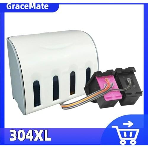 304 Continuous Ink Supply System Compatible for Hp 304 Deskjet 3720 3721 3723 3724 3730 3732 3752 3755 3758 Printer