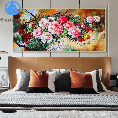 Diamond Painting abstract peony flower Full Drill square round Mosaic DIY Diamond Cross Stitch Embroidery large size Home Decor
