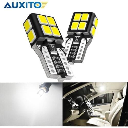 AUXITO Led T10 Car Bulb W5W Led 6000K 12V Interior Lights for Nissan qashqai Chevrolet cruze Peugeot Honda civic 192 168 Auto