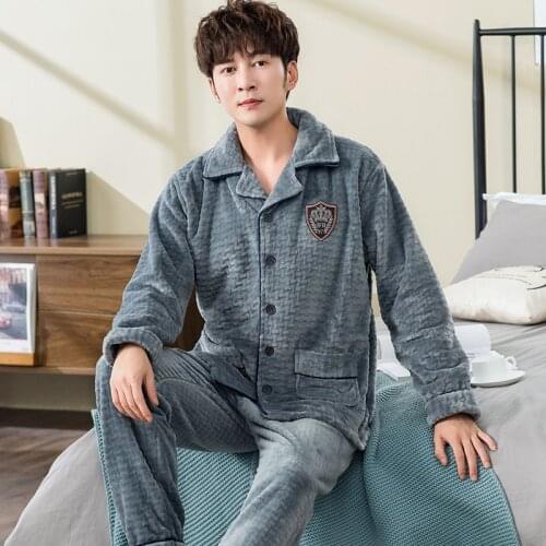 ChuQu Men's Flannel Pajamas