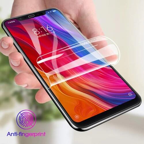 Tempered Glass Hydrogel Film For Xiaomi Mi 9 8 Lite Mi9 Mi8 SE Mi A2 6 Mix 3 Mi6 Mi6X Pocophone F1 Mi 10 Screen Protector Glass