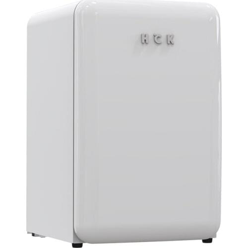 HCK 220V Retro 64L Ice Box Single-door Small Home Office Refrigerated Preservation Cabinet Refrigerator Mini Fridge Cosmetic