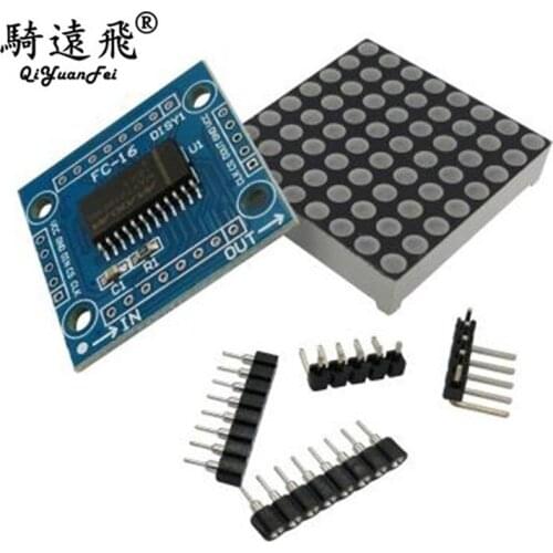 MAX7219 LED dot matrix module 51/STM32 single chip microcomputer control drive parts are not welded