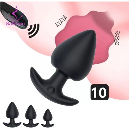 Soft Anal Vibrator for Man Wireless Remote Control Silicone Butt Plug for Gay Plug Sex Toys for Woman Adult Prostate Massager