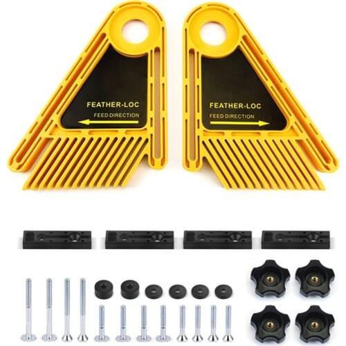 Multi-purpose Feather Loc Board Set Woodworking Engraving Machine Double Featherboards Miter Gauge Slot Woodwork DIY Tools