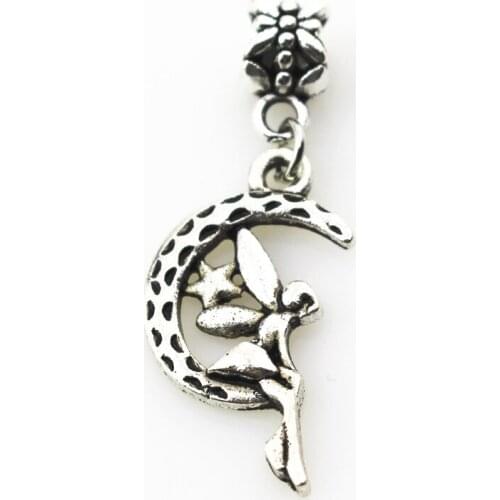 New arrive 20pcs/lot fairy charms hanging charm big hole pendant bead charm fit bracelet diy jewelry dangle charms