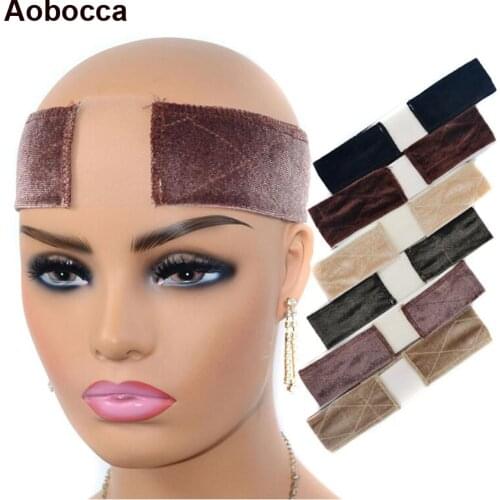 Aobocc Lace Girp Headband Hair Band Adjustable Velvet Sided Wig Elastic Band Durable Grips Big Girls Headbands Wiggery Accessery