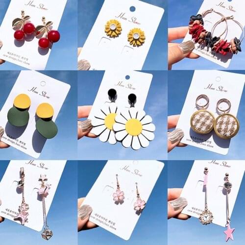 FACEINS Tassel Earrings For Women Geometric Style Ring Earrings Female Retro Exaggerated Earring Statement Ear Ring Jewelry