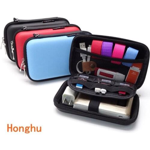 2.5 inch mobile hard disk bag multi-function data cable digital accessories storage waterproof power headphone bag