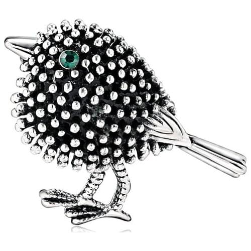 2019 New Korea Style Simple Animal Sparrow Small Bird Brooch Pin for Girl Women Fashion Cute Corsage Jewelry Suit Accessories