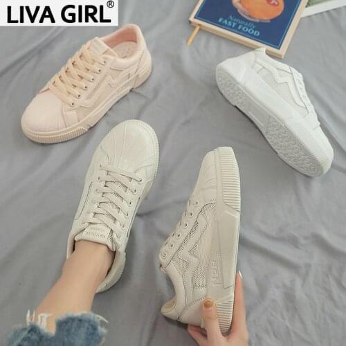 Mesh white shoes womens breathable vulcanized shoes 2019 summer new Korean version of the wild running shoes ins shoes