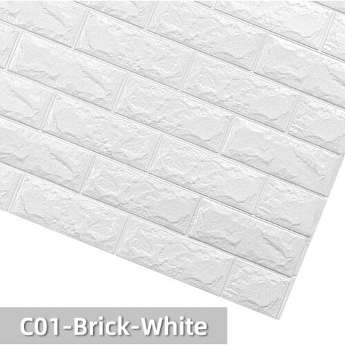 10pcs 70*77cm 3D Wall Decor Brick Wall Stickers Home Decor Waterproof Self-adhesive Wallpapers for Living Room Decoration