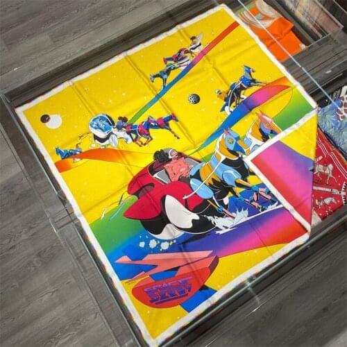 100% Natural Silk Scarf 90cm Double Sided Square Head Handkerchief Brand Design Real Silk Shawl Women Bandana Hijab Lady Girl