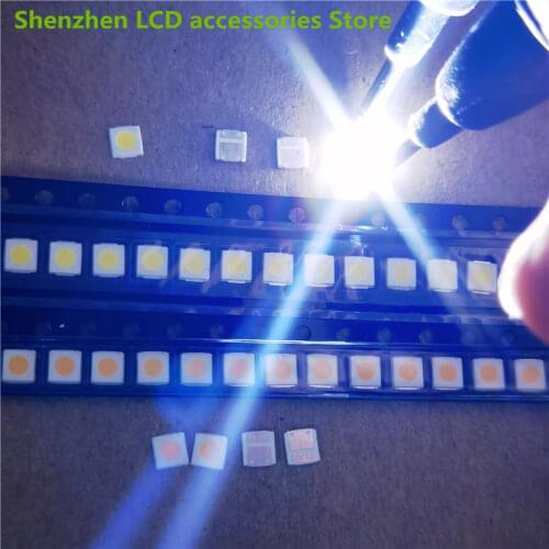 200PCS/Lot Professional LED LCD TV backlight Light AOT 3030 6V patch lamp bead light source Cold white light