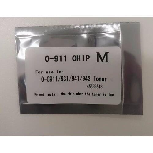 38K Cartridge toner chip replace Compatible for OKI C911 C931 C941 printer 45536520 45536519 45536518 45536517