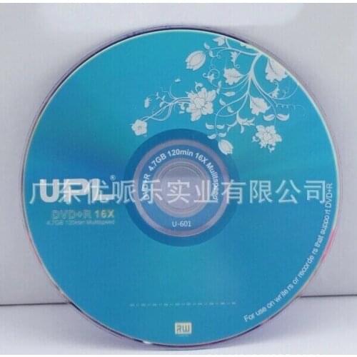 50 discs Less than 0.3% Defect Rate 4.7 GB 16X Flower Blank Printed DVD+R Disc