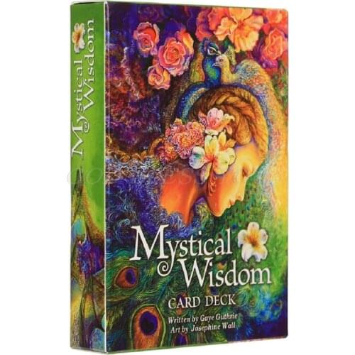 64 Cards Deck Mystical Wisdom Tarot Family Party Board Game Full English Oracle Card Divination Fate Cards Drop Shipping