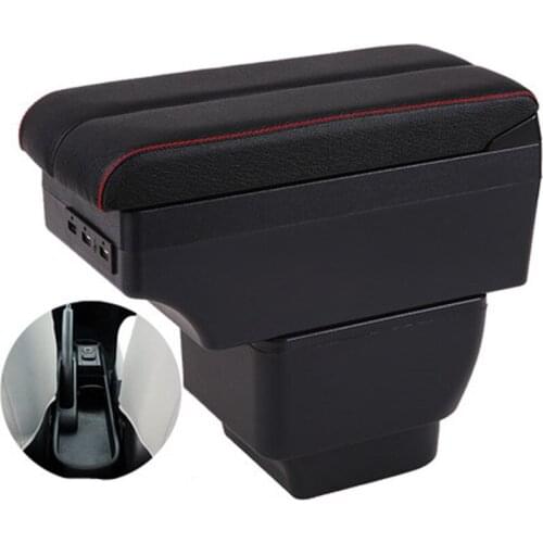 For Mazda 2/Demio/Mazda2 armrest box central Store content box interior Armrest Storage cup holder car-styling accessories