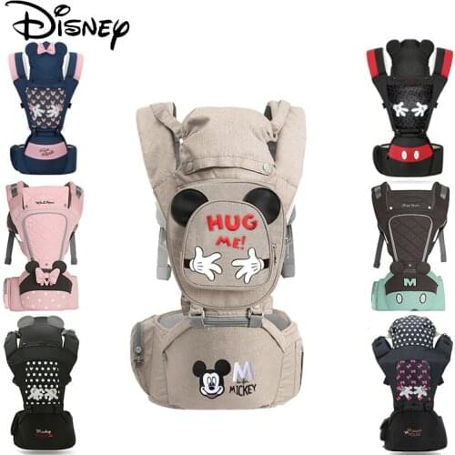 Disney 0-48 Ergonomic Baby Carrier Kangaroo Child Hip Seat Holder Carrier Wrap Backpack Travel Activity Equipment Wrap-arou