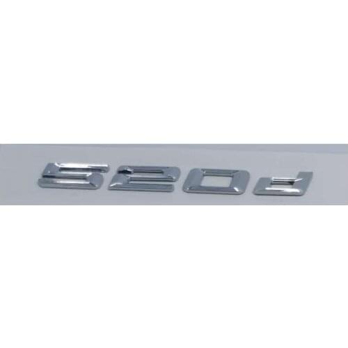 20pcs/lot 520d Emblem Badge Chrome 3d Sticker