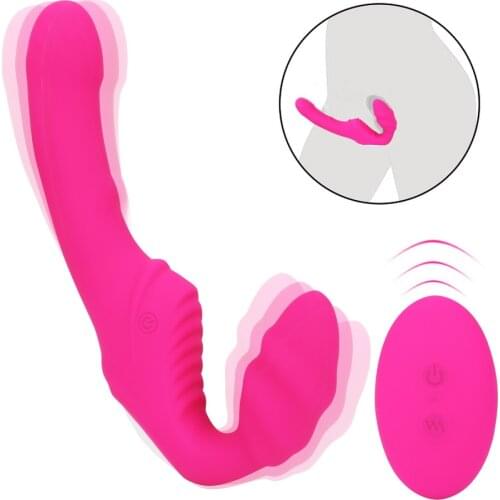 IKOKY Sex Toys for Female Lesbian Prostate Massage Erotic Remote Control Silicone 9 Mode Dual Head Vibrator AV Magic Wand