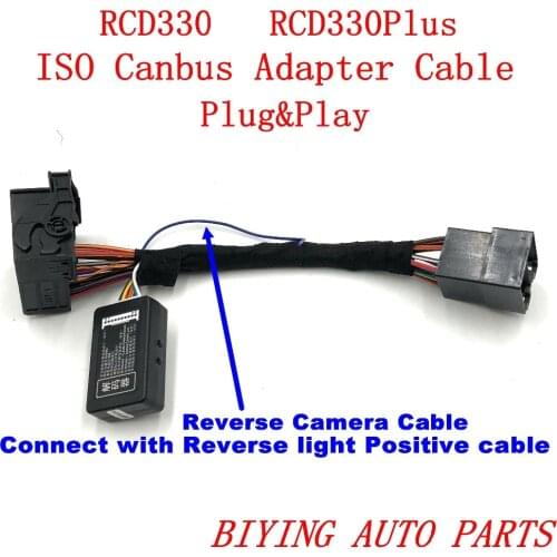 RCD330 Plus MIB RCD330G Plug&Play ISO Quadlock Adapter Cable Wire CANBUS Simulator For VW Golf Jetta 5 6 MK5 MK6 Passat B6 Polo