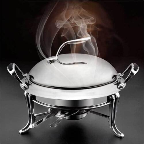 Chinese stainless steel household suit commercial alcohol stove small chafing dish solid fuel outdoor boilersmall dry hot pot