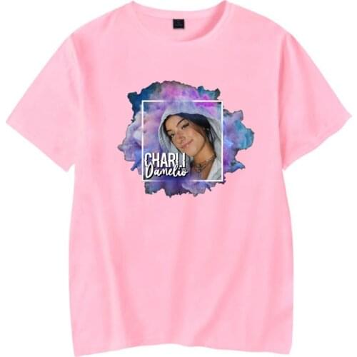 Hot Sale Summer T shirt Women Men Short Sleeve Tee Tops Charli Damelio Love Charli Kids T Shirt Ropa Mujer Fashion Vetement Tops