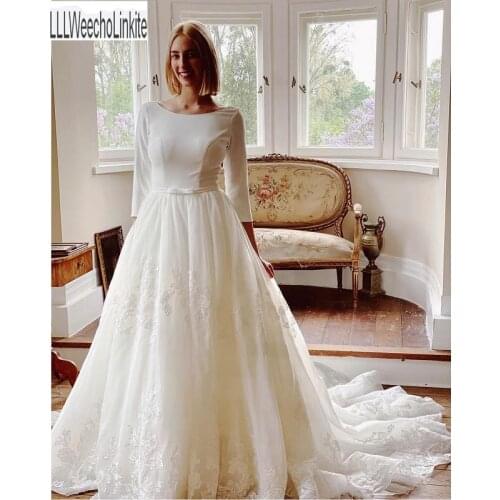 LLLWeechoLinkite Wedding Dresses With A Train