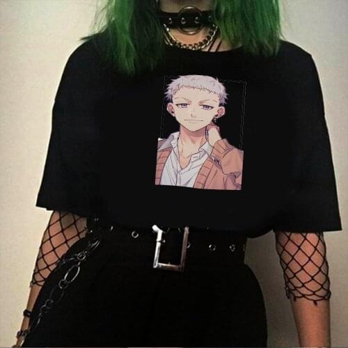 Tokyo Avengers Fashion Harajuku kawaii Summer Short-sleeve Male T-shirt