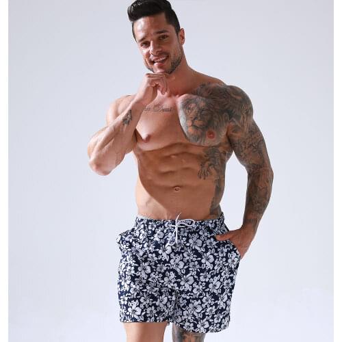 2021 Mens Summer Home-wear Casual Shorts Art Printing Comfortable Sweatpants Jogger Fitness Trousers Men Hot Sell Sweatpants