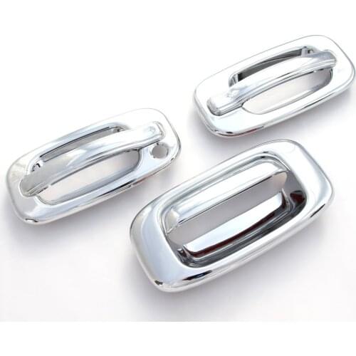 ABS Chrome Door Handle & Tailgate Covers For 99-06 Chevy Silverado 1500 2500 3500 (2 Doors)