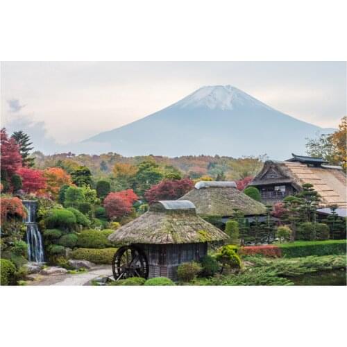 Colorful print Wall Tapestry Mount Fuji, Japan M022