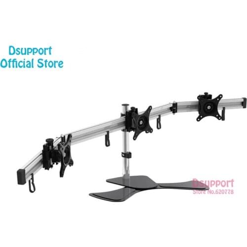 Aluminum Alloy Desktop Stand Triple Monitor Holder Full Motion TV Mount MP230SL