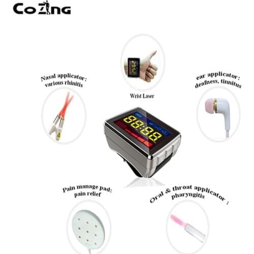 Low Level Laser Equipment LLLT 11 Pieces Red Light Tinnitus Rhinitis Arthritis Treatment Deivice