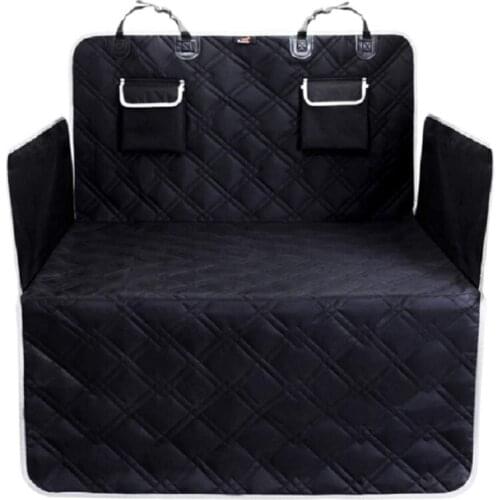 NEW-Waterproof Rear Back Mat Hammock Cushion Protector Novelty Dog Car Seats Cover with 2 Pocket Pet Carrier Traval Size