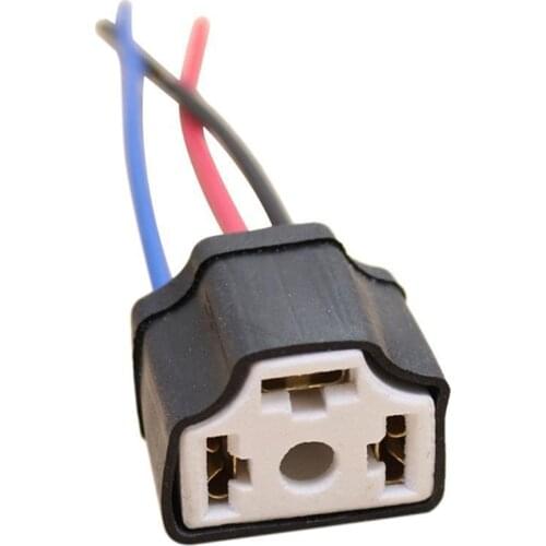 New Headlight Connector H4 9003 Ceramic Wire Wiring Car Head Light Bulb Lamp Harness Socket Plugs 1PC