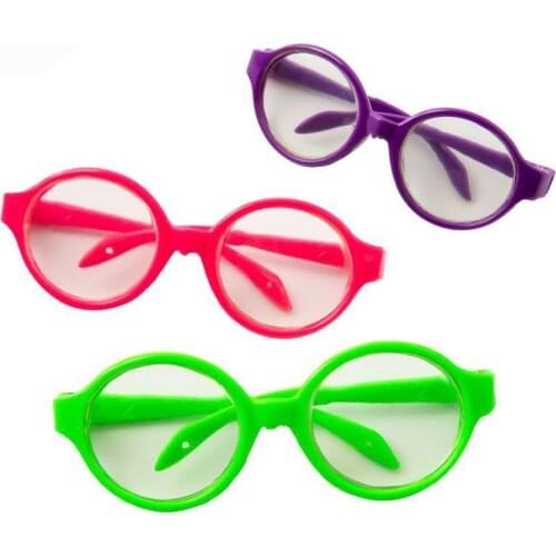 Doll Sunglasses Round Frame Glasses Fit 18Inch American&14inch 43Cm Baby New Born Doll Clothes Accessories Girls DIY Eyes Toys